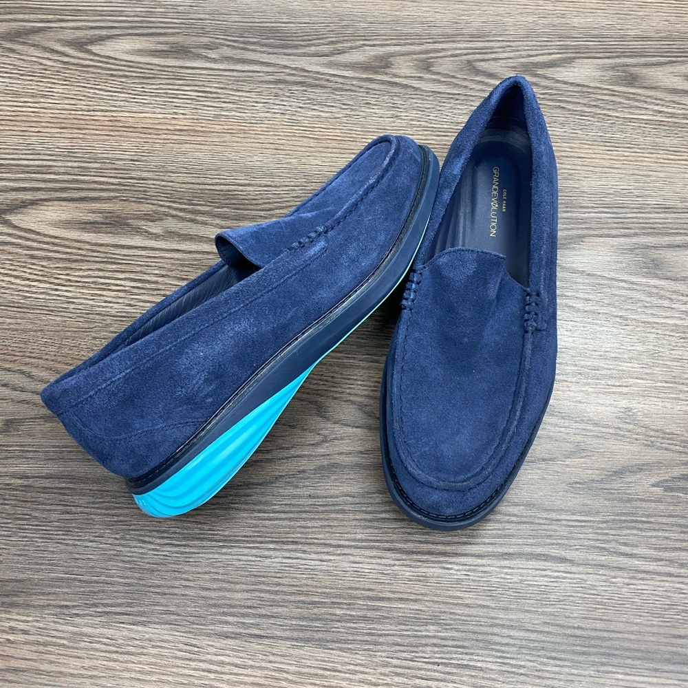 NEW Cole Haan Grand Evolution Navy Loafers 10 M